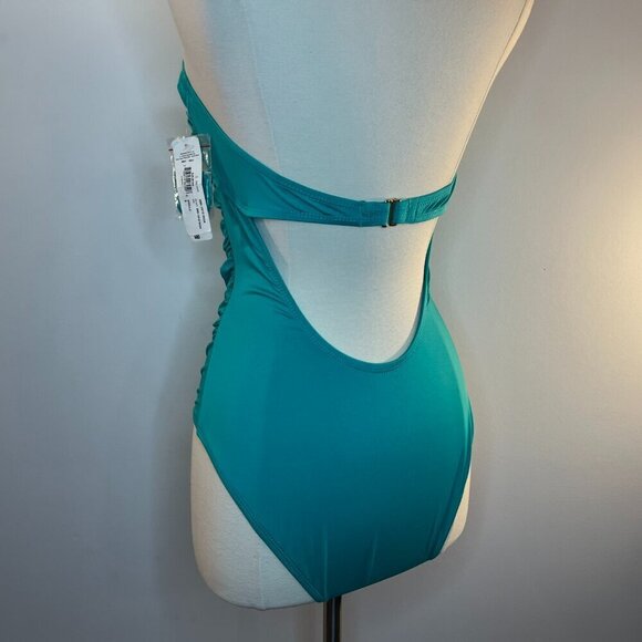 a.n.a. A NEW APPROACH Women's Emerald Green One-Piece Swimsuit - Size 6 - NWT - Picture 3 of 4